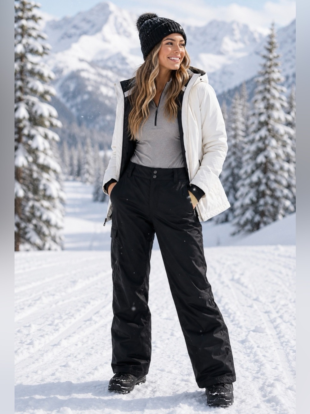 Free Country Black Snow or Ski Pants